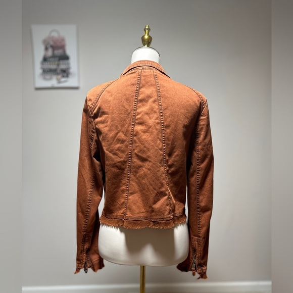 Free People Boho Drape Raw Hem Jacket S - Picture 7 of 11